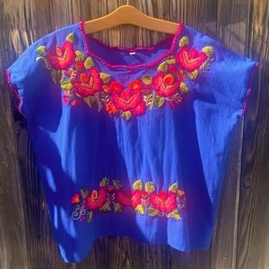 Brilliant Embroidered top made in Guatemala.